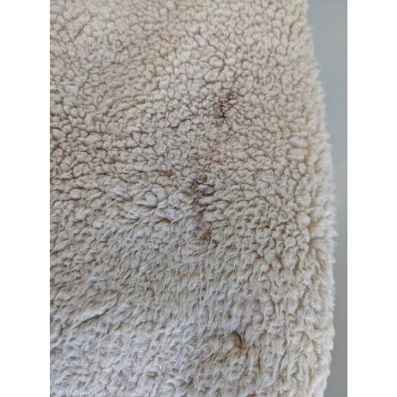 Free People Size XS Double Breasted Teddy Coat Tan Wide Collar Winter Jacket - Picture 3 of 12